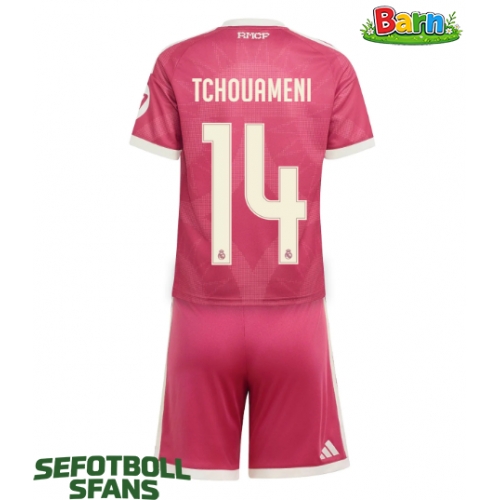 Real Madrid Aurelien Tchouameni #14 Tredjeställ Barn 2026-27 Kortärmad (+ Korta byxor)